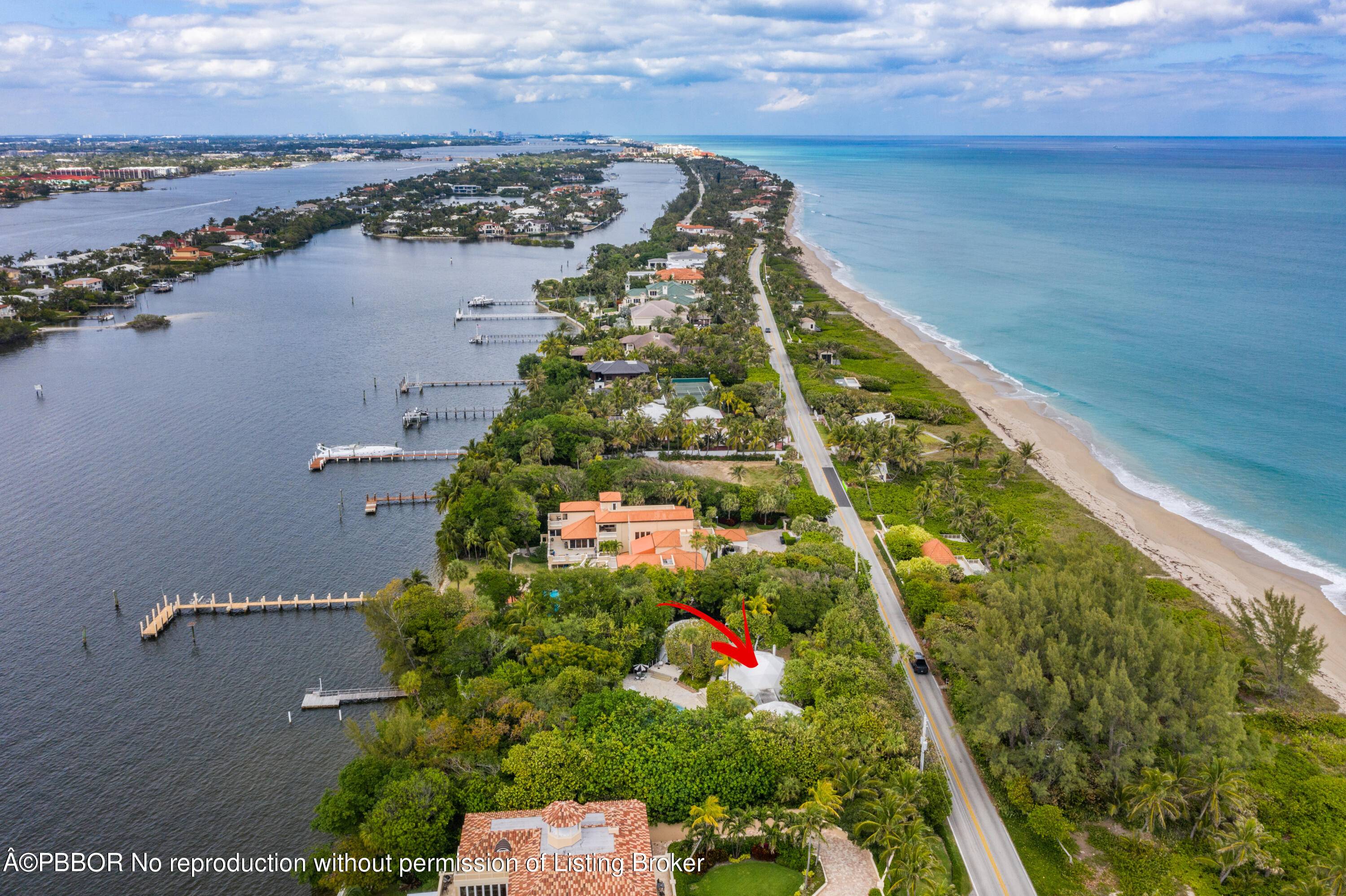 Rare opportunity to purchase the largest residential waterfront property available in Manalapan.