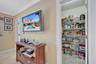 Walk in pantry with view of 4th bath (cabana) to left of frame