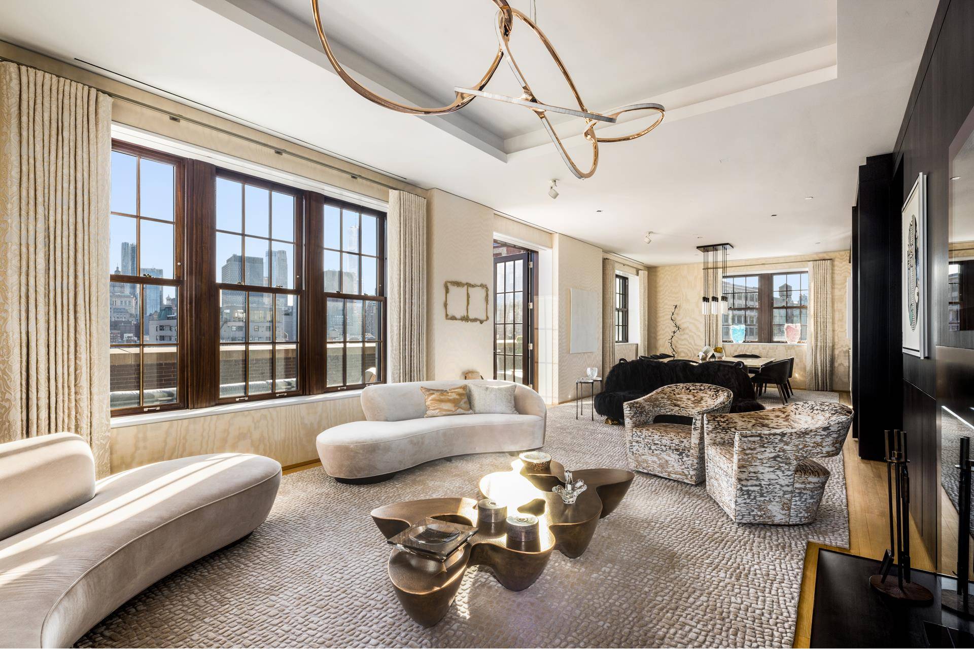 The Penthouse at 224 Mulberry is a custom, one of a kind duplex residence crowning one of downtown Manhattan's premier full service boutique pre war condominiums.