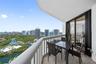 North balcony facing the Island Club, the Club House, the tenis courts, Sunny Isles skyline, Hardrock Stadium, you can also see Fort Lauderdale Downto