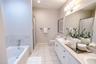 Dual sinks, soaking tub and separate shower- designed for comfort.