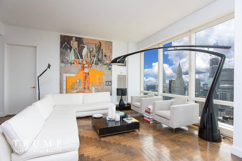 Rare opportunity to own a high floor, two bedroom E line apartment with spectacular views of the City and East River !