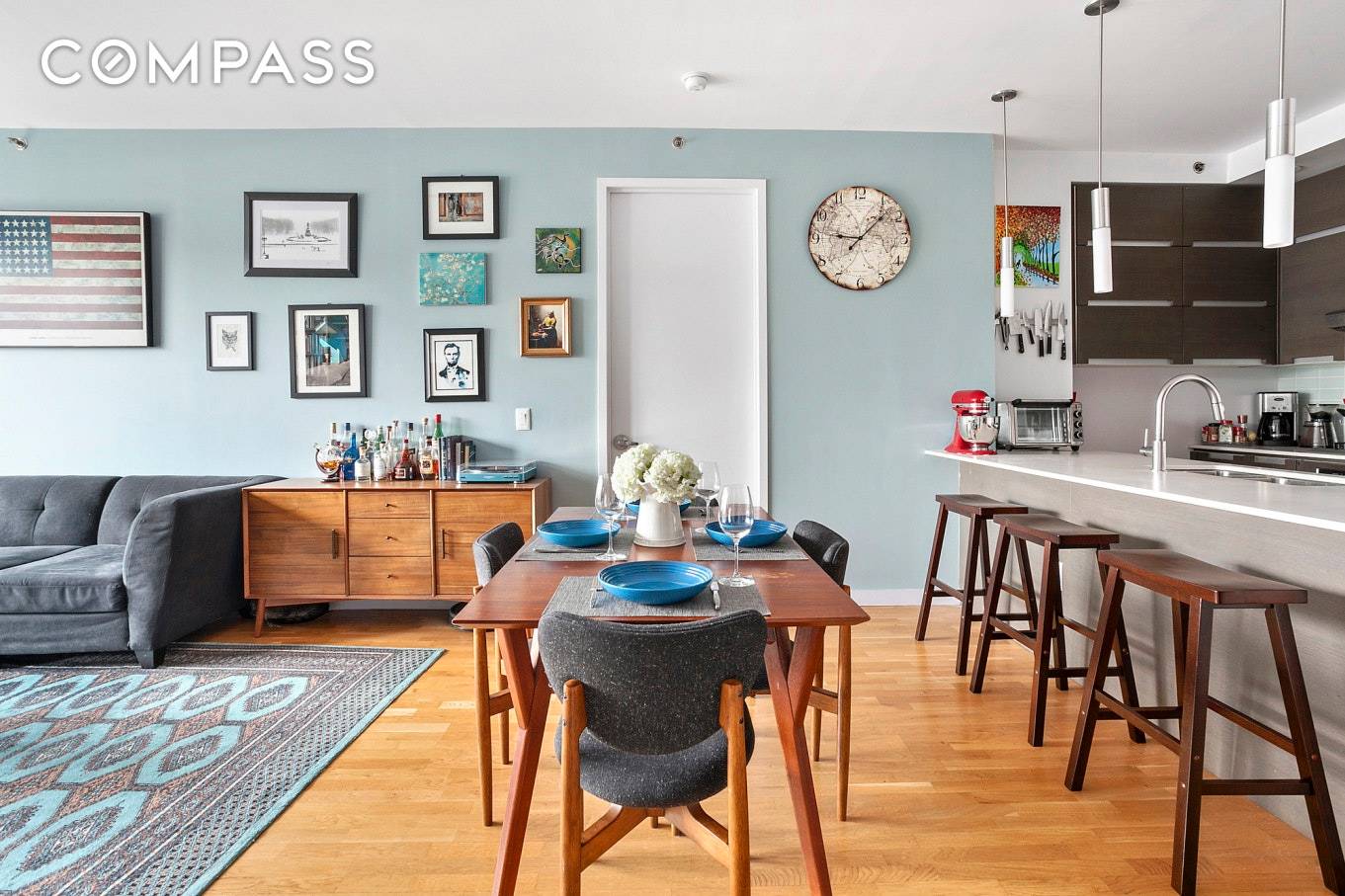 Spacious 2 bedroom penthouse at the Isabella in the heart of Clinton Hill.