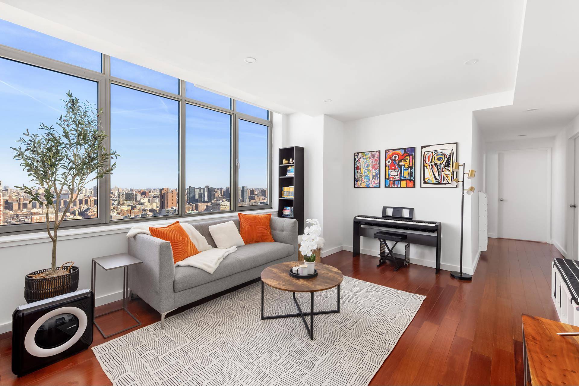 Welcome home to Apartment 25A, a large 2 bed 2 bath in 5th on the Park, one of Harlem's most sought after full service condominiums !