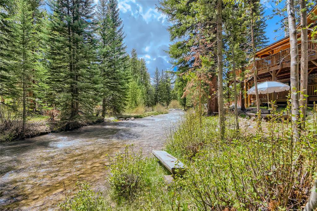 Make this custom log home your mountain escape and enjoy a stunning, private Blue River side setting, just 1 2 mile to the Breckenridge ski slopes, and easy walk to ...