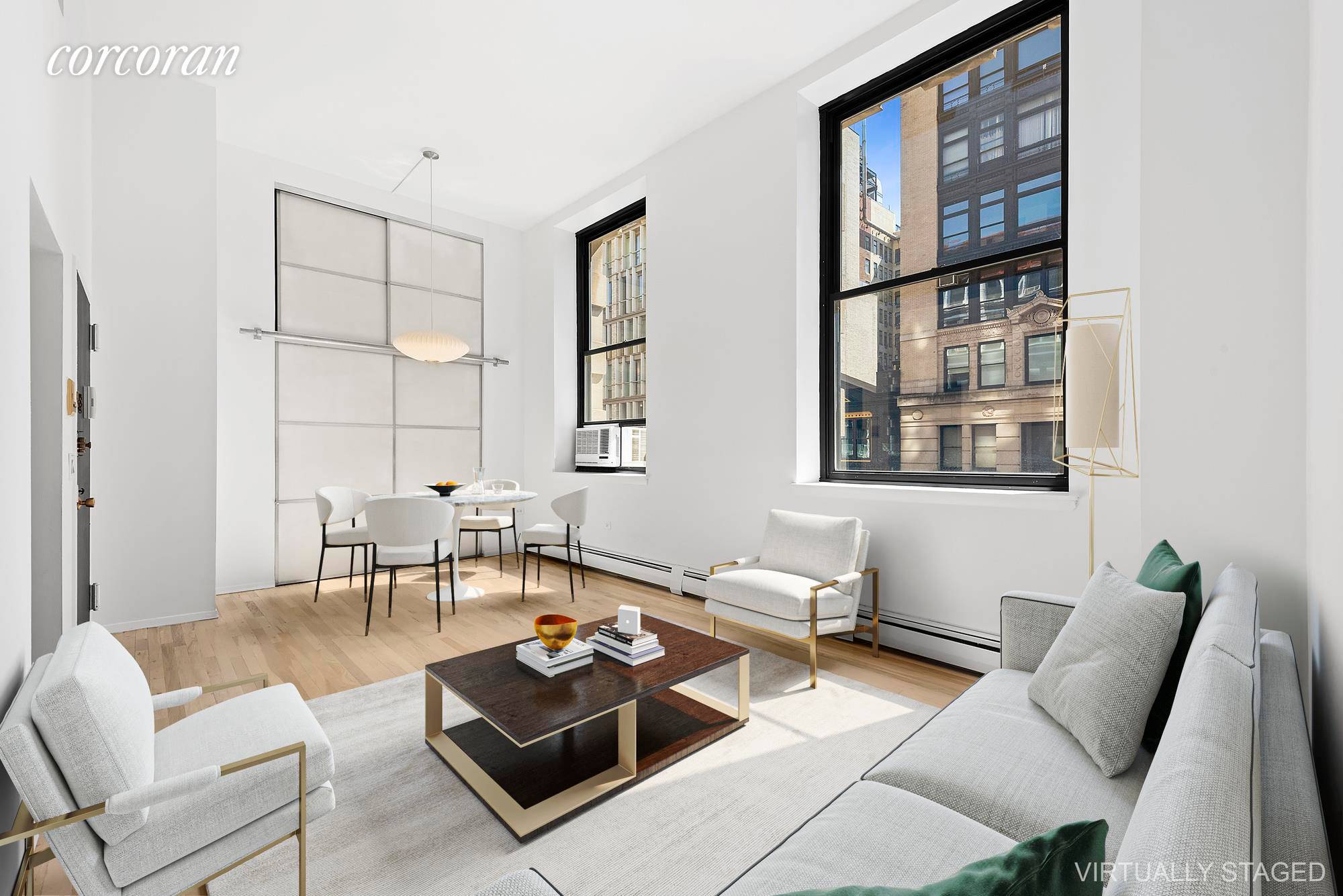 Lofty Living awaits you in the heart of Greenwich Village at 250 Mercer Street D301.
