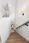 Stairs down to second floor