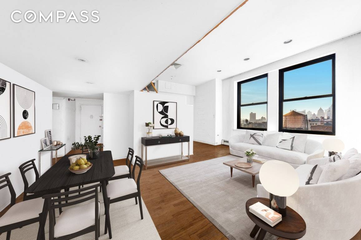 Bring your architect to this historic loft like, convertible 2 bedroom penthouse in the heart of Greenwich Village with unobstructed views of Downtown Manhattan, the Hudson River and Washington Square ...