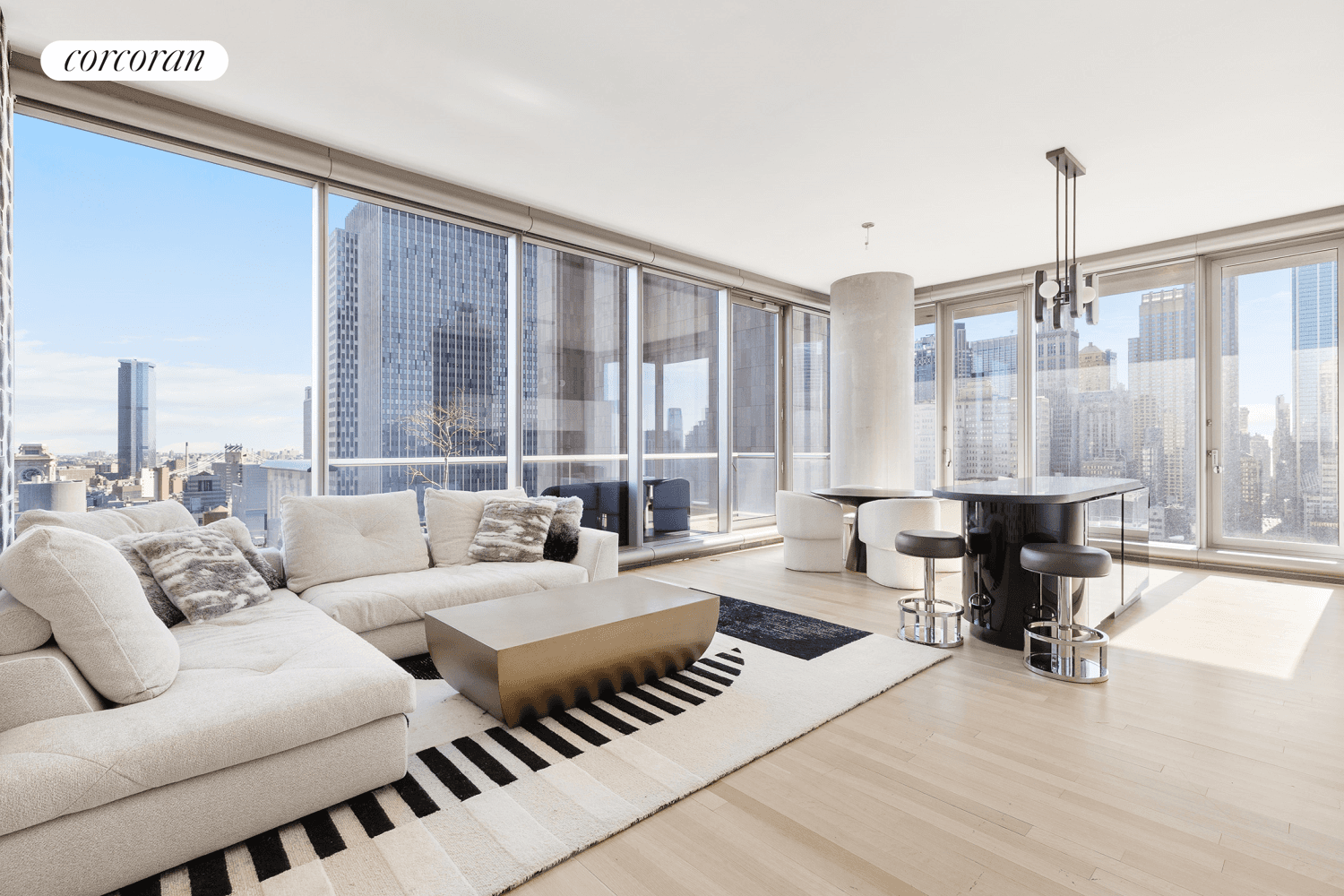 24B East at 56 Leonard is quite striking and offers the best value when compared to other units with the same views and size in the building.