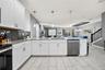 open concept kitchen with stainless steel appliances
