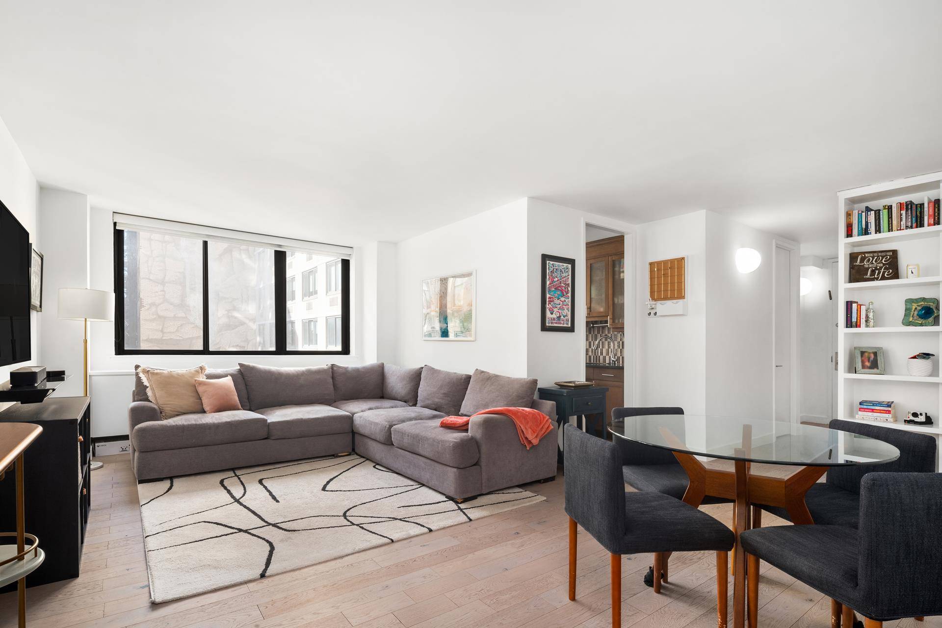 This meticulously designed apartment offers a balanced blend of comfort and great taste with an exceptional layout, providing seamless transitions between living areas.