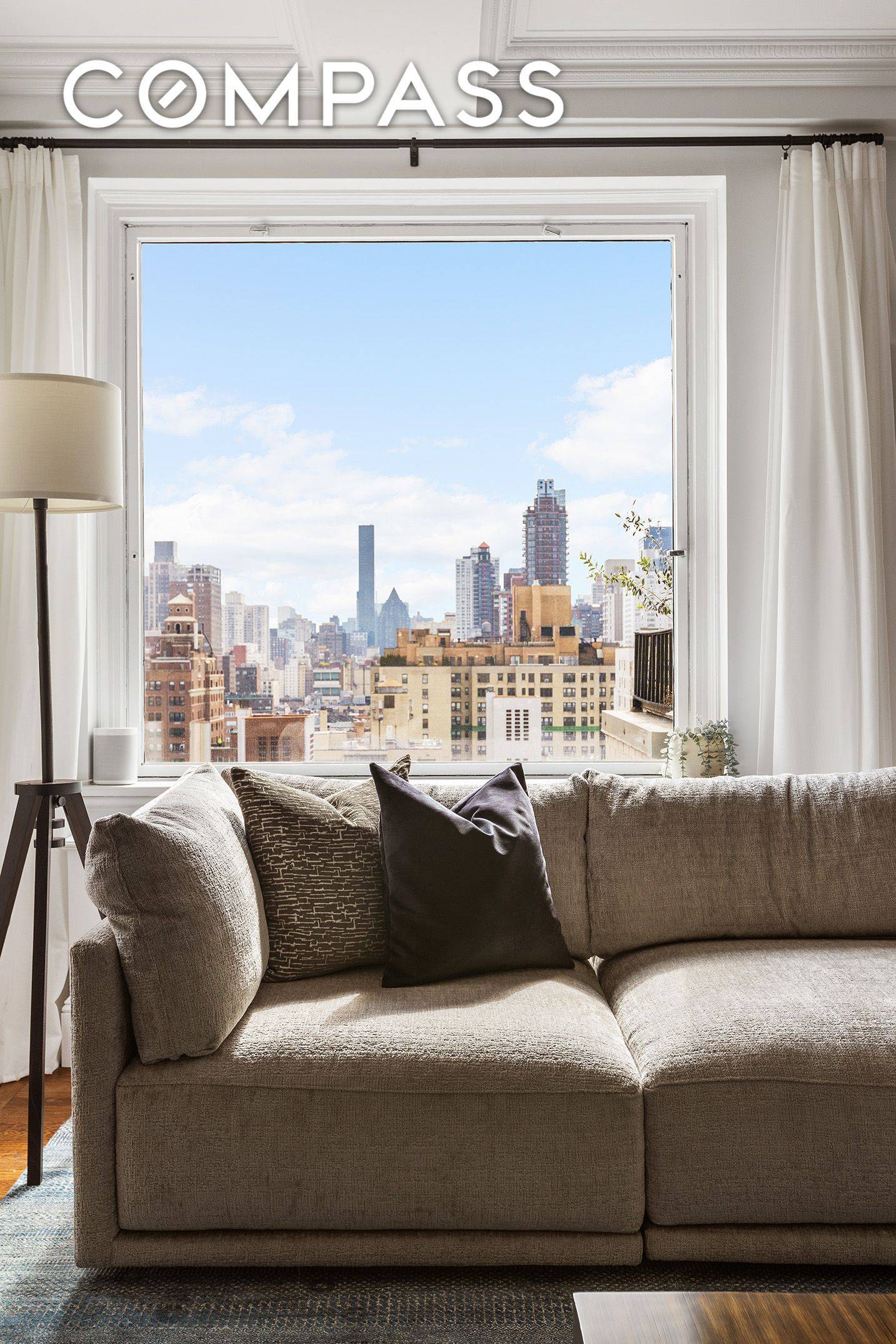 Life at The Top 18 stories above the skyline in a distinguished 1930s cooperative, this extraordinary 3 bedroom, 4.