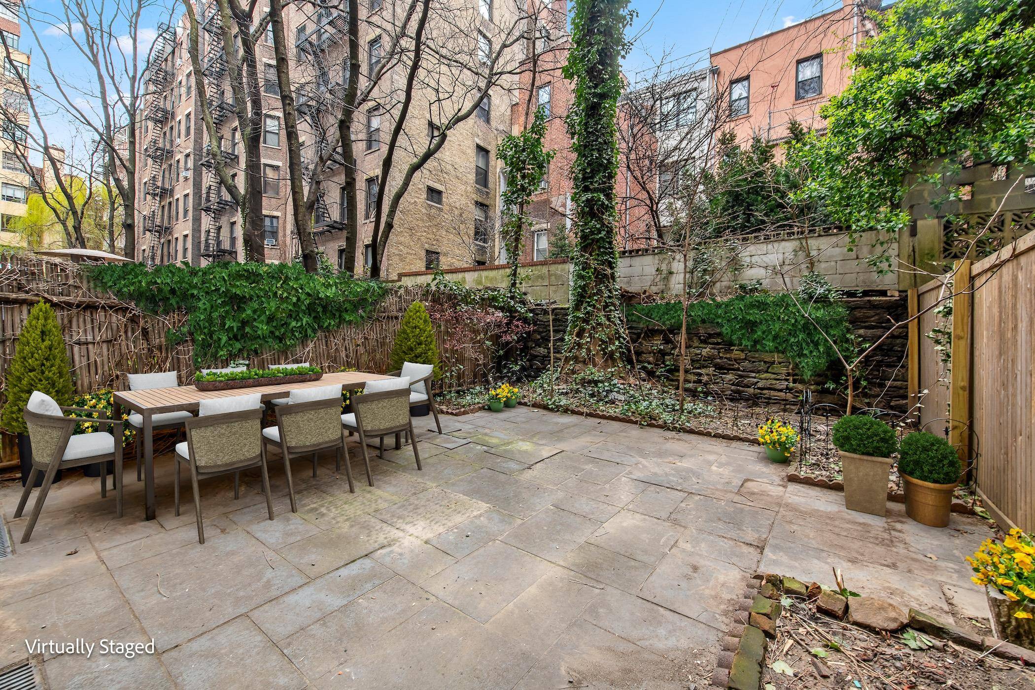 Welcome to this stunning garden level apartment in a charming Upper West Side brownstone.