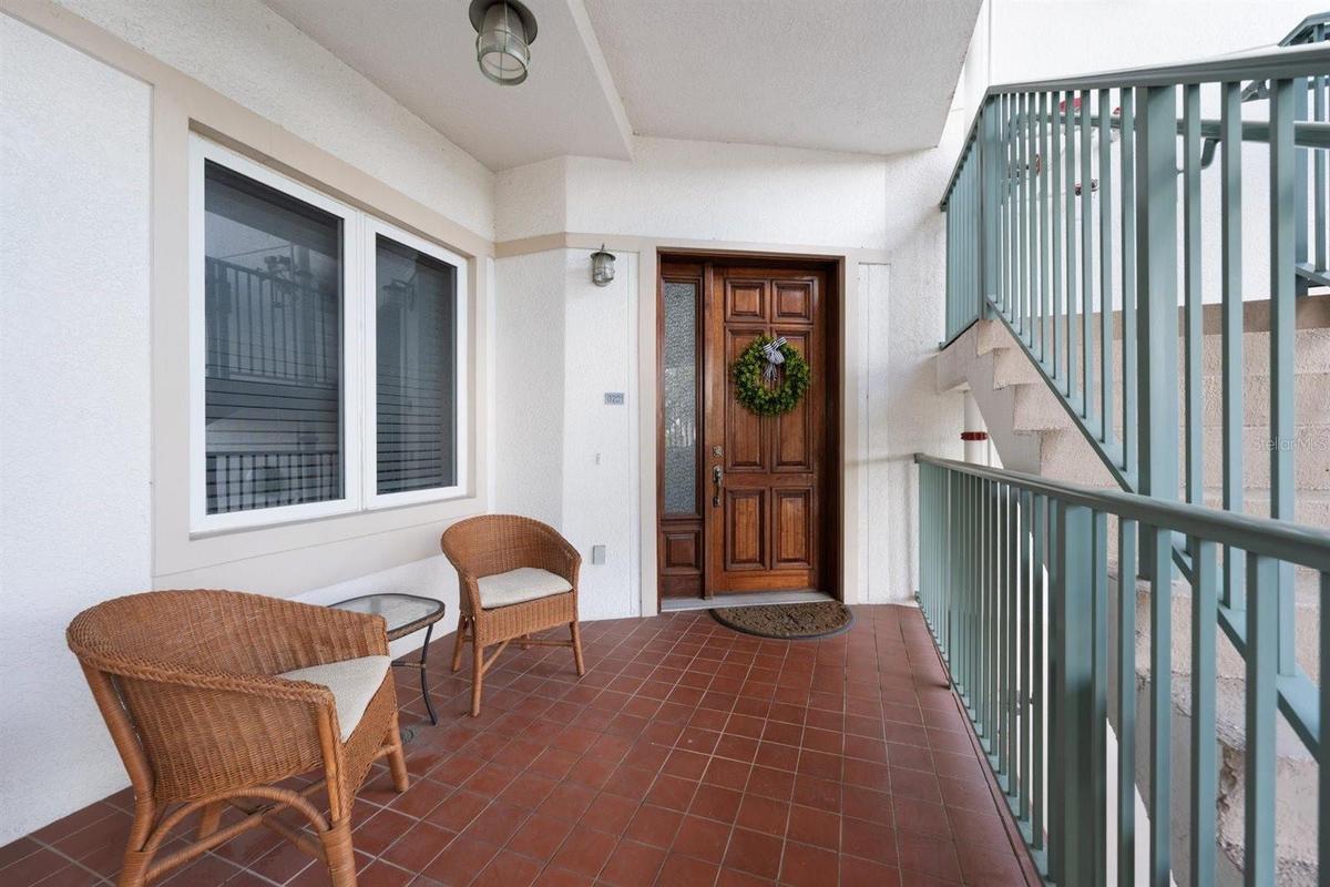 private courtyard entrance
