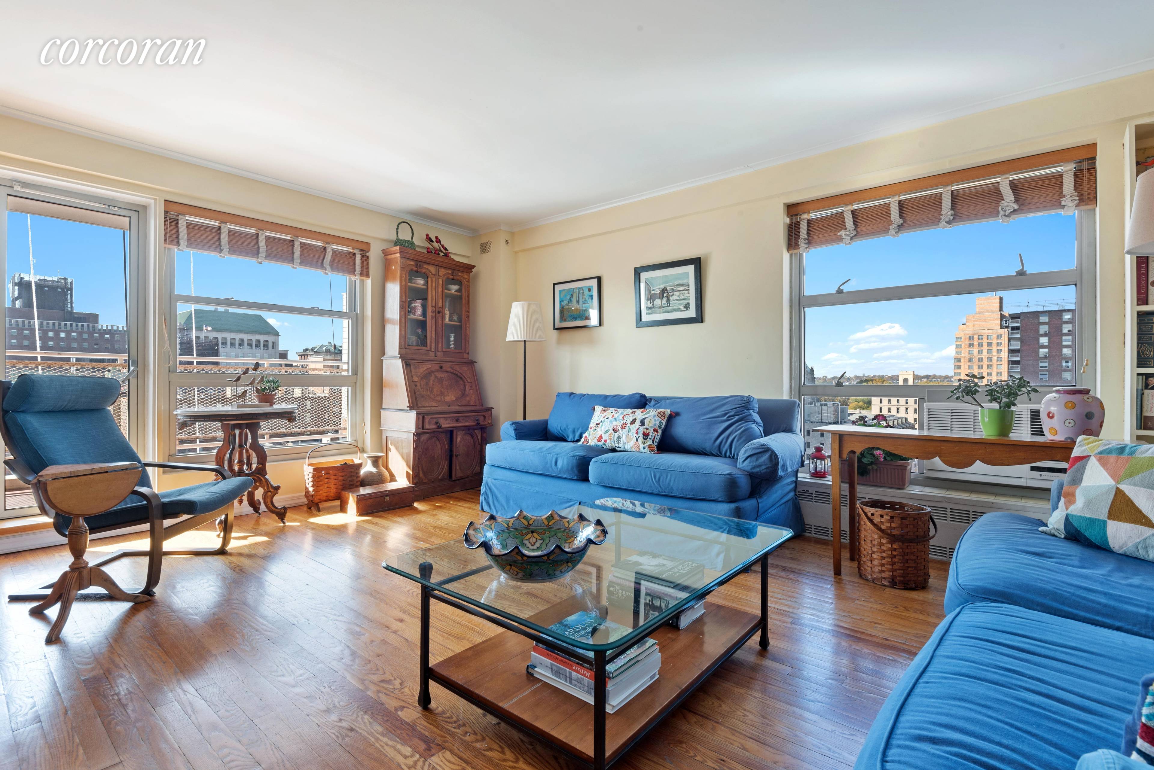 501 West 123rd Street. Be AWED by breathtaking VIEWS from the terrace of this move in, thoughtfully renovated apartment, located in the most desirable Morningside Heights residential complex.