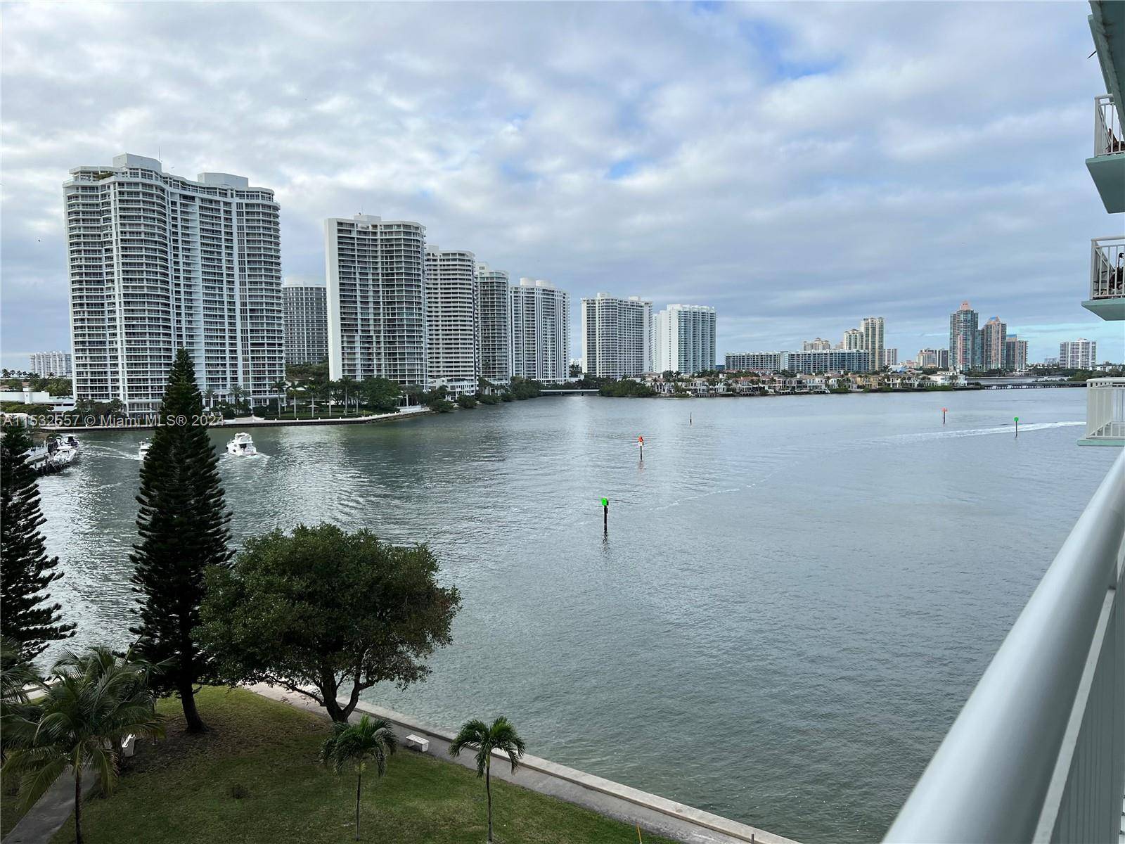 Panoramic view of the intracoastal from the huge balcony and also from every room of this condo.