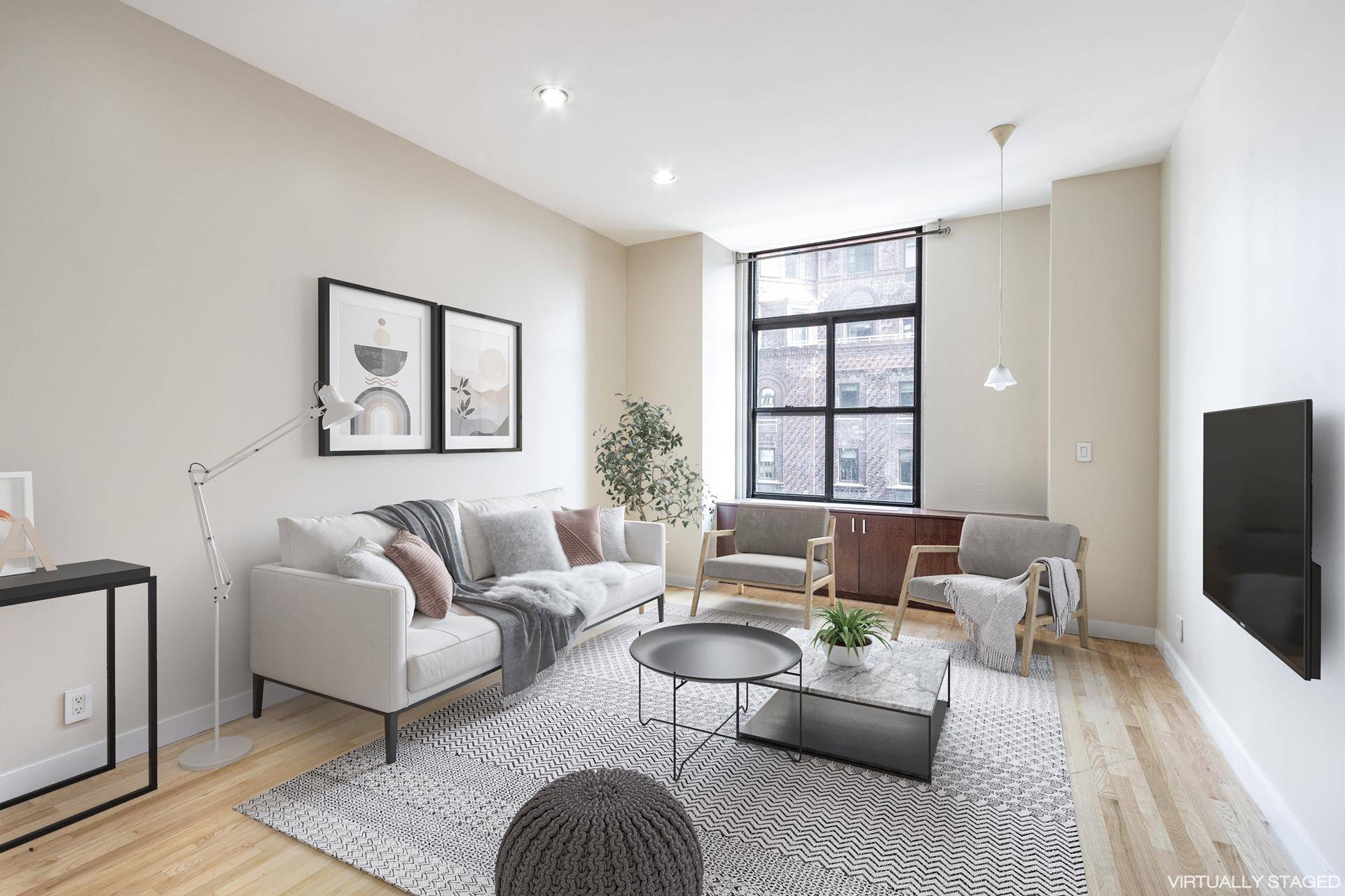 Located in the heart of Midtown, this unique loft like Studio has been recently updated with an oversized bathroom, hardwood floors in great condition and a wonderful open floor plan.