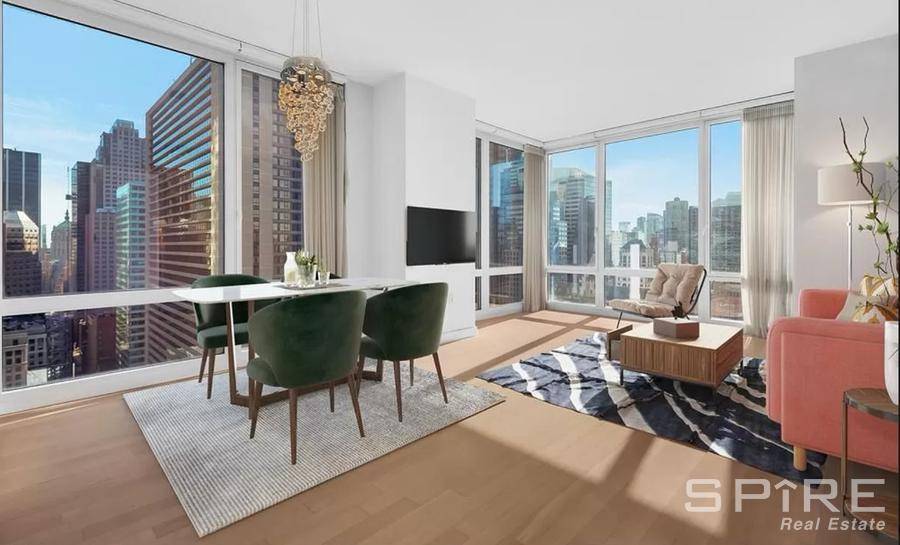 Conquer NYC and be on top of it at this spectacular, light flooded Southeast exposure 2 bedroom 2.