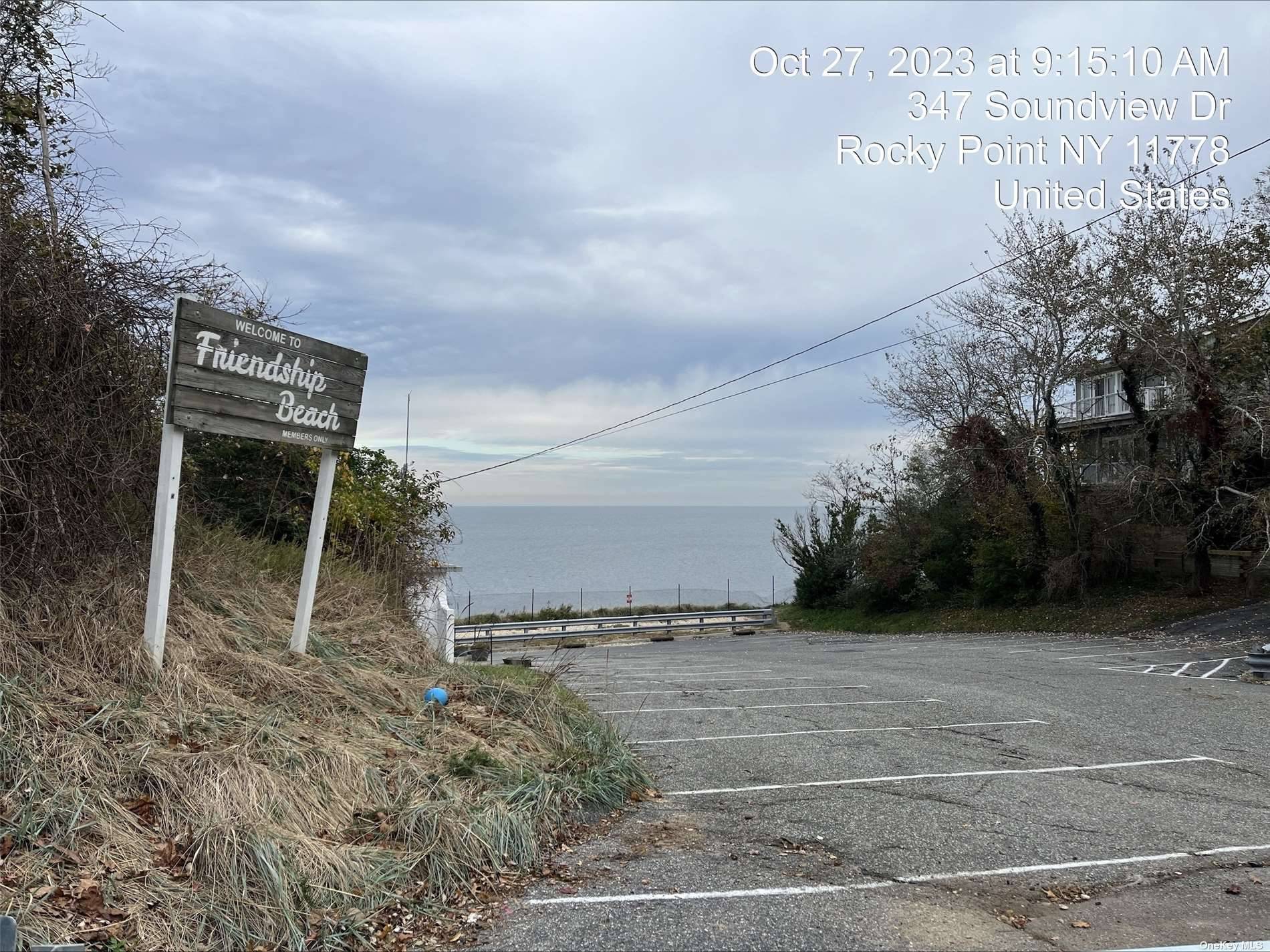 Excellent waterfront view of Long Island Sound on this vacant land, buyers instructed to do your due diligence on this lot.