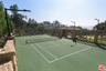 regulation size tennis court c