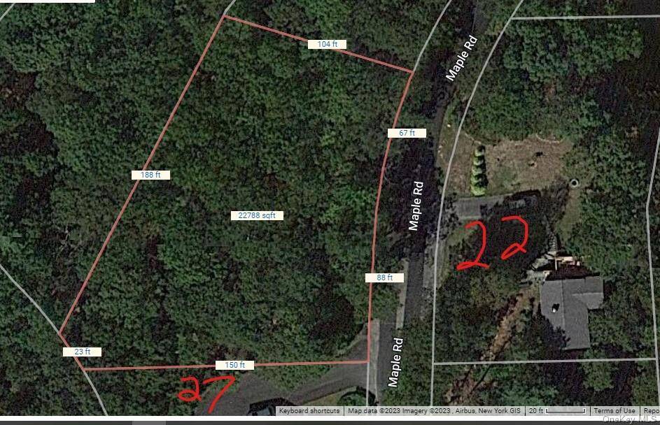 . 20 Of an acre for sale in Lake Peekskill.