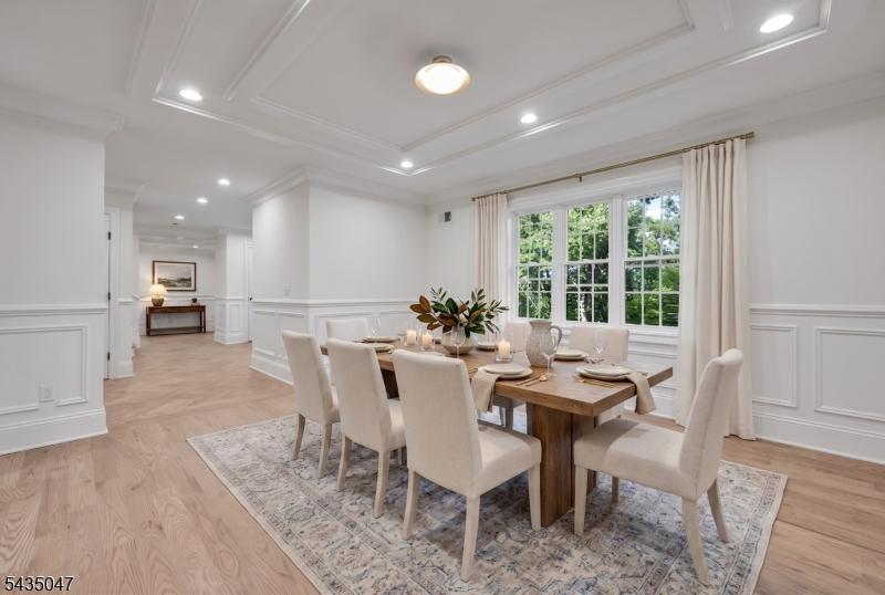 Virtually staged Dining Room