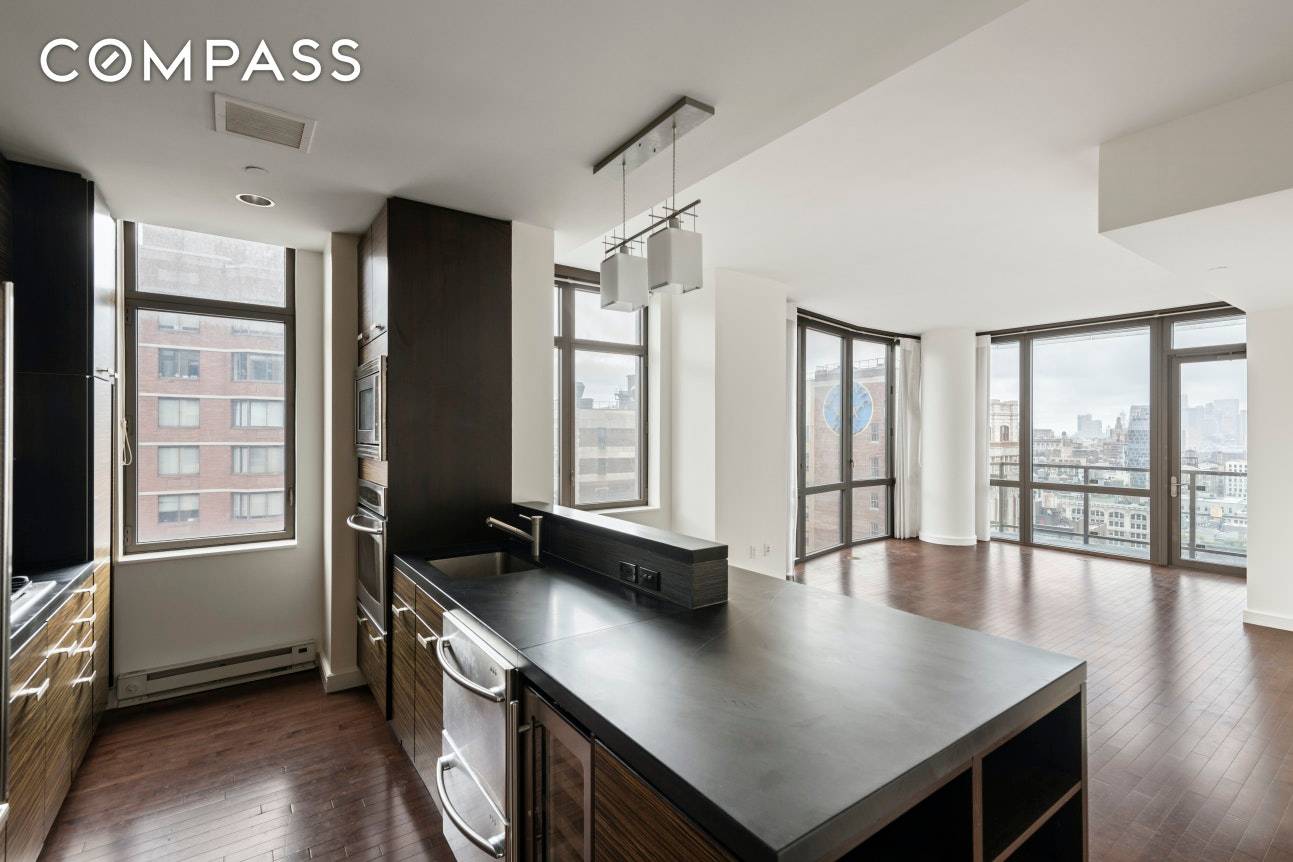 The most coveted two bedroom home plus balcony with open, unobstructed, southeast facing city views is now available for rent at the amenity rich Chelsea Stratus condominium.