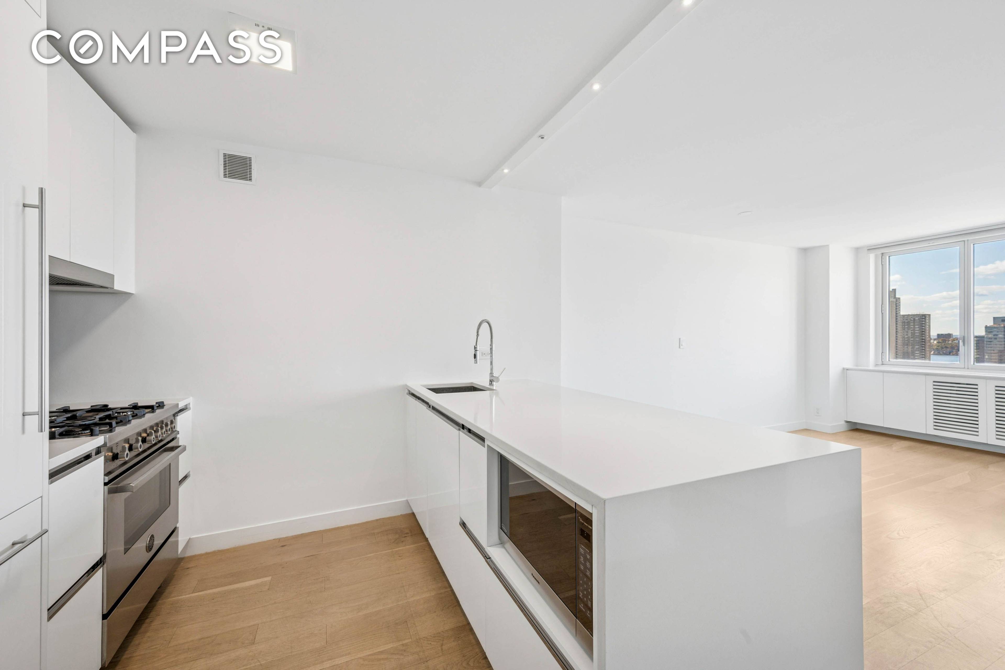 Spectacular high floor, west facing views await you in this spacious 2 bedroom, 1 bath residence at 301 West 53rd Street, perfectly located in the heart of vibrant Hell s ...