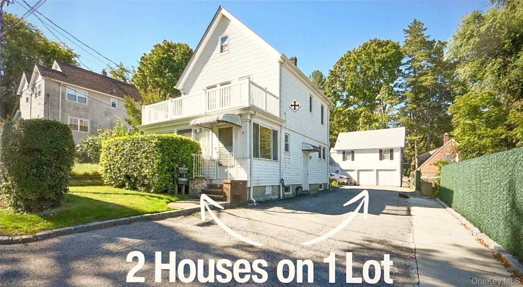 Attention investors ! Rare opportunity two houses on one 145x45 lot in a prime Great Neck location.