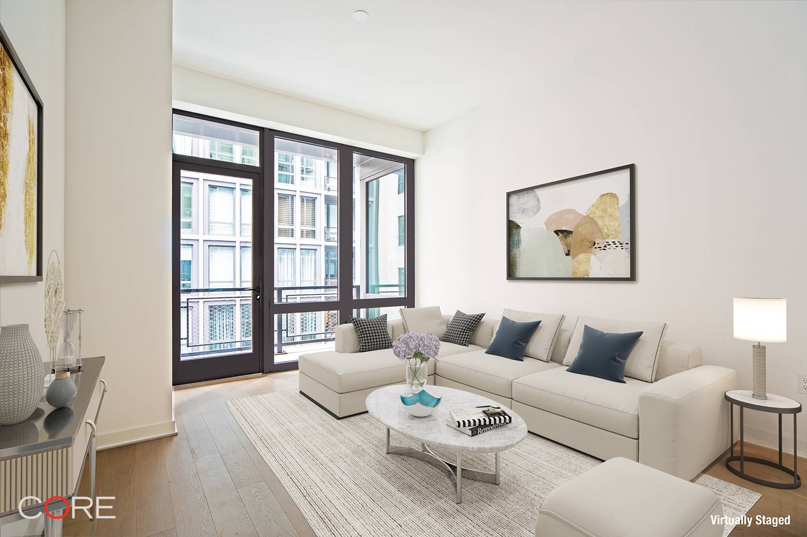 Welcome home to this luxurious one bedroom with a terrace that spans the entire length of the apartment.