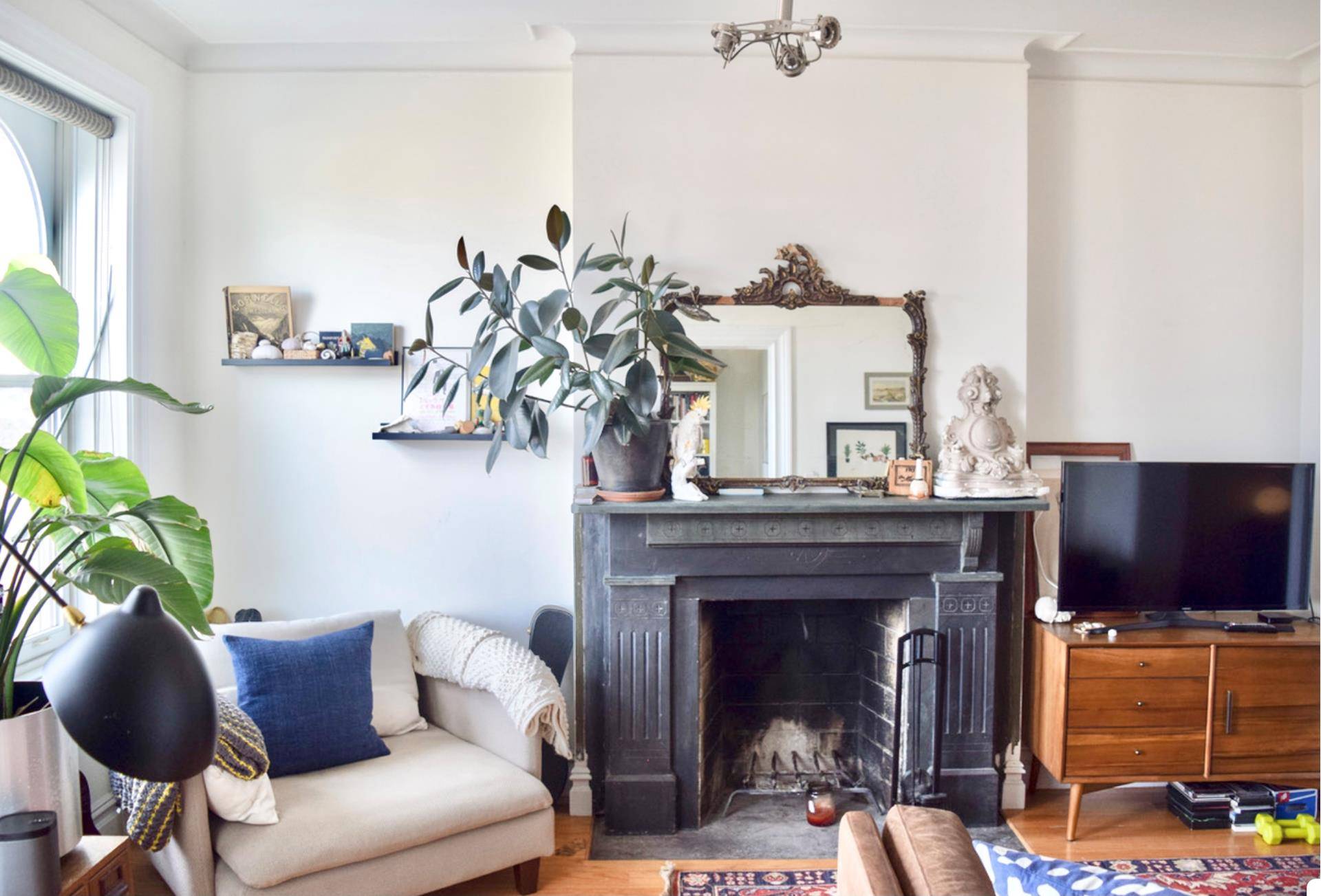 The sky is everywhere in this sprawling, elegant, top floor, Cobble Hill apartment.
