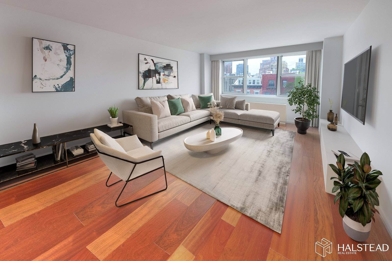 Stunning extra large one bedroom with bright West exposure at 'The London Towne House' in prime Chelsea location.