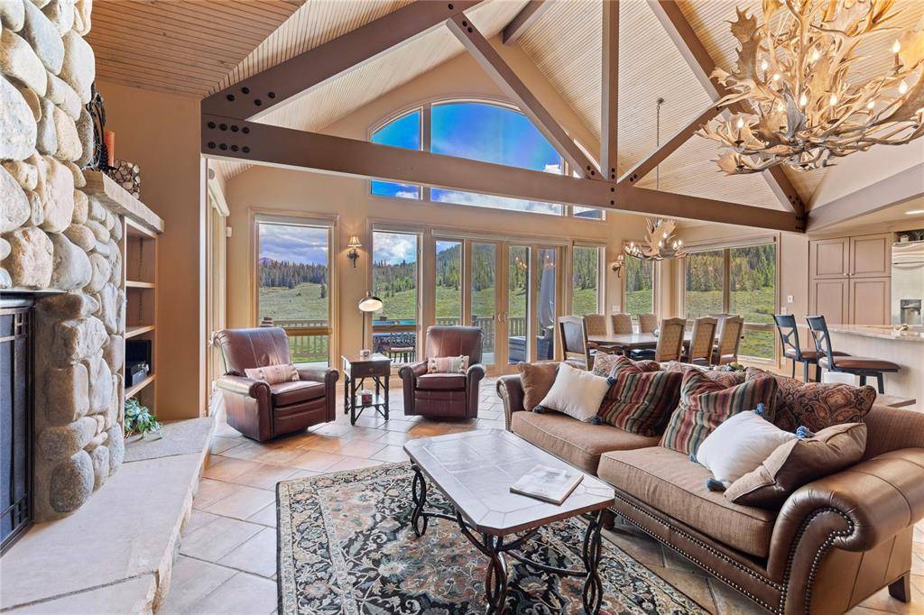 Spectacular secluded location with south exposure overlooking vast open space to snow capped peaks.