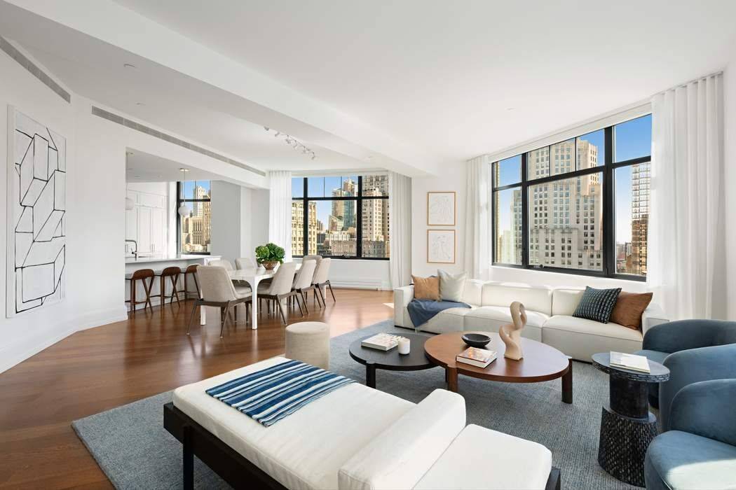 Enjoy spectacular protected views of Madison Square Park and the Flatiron Building from an impeccably crafted 3, 309 square foot, 4 bedroom, 4.
