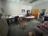 Office area with a drop ceiling