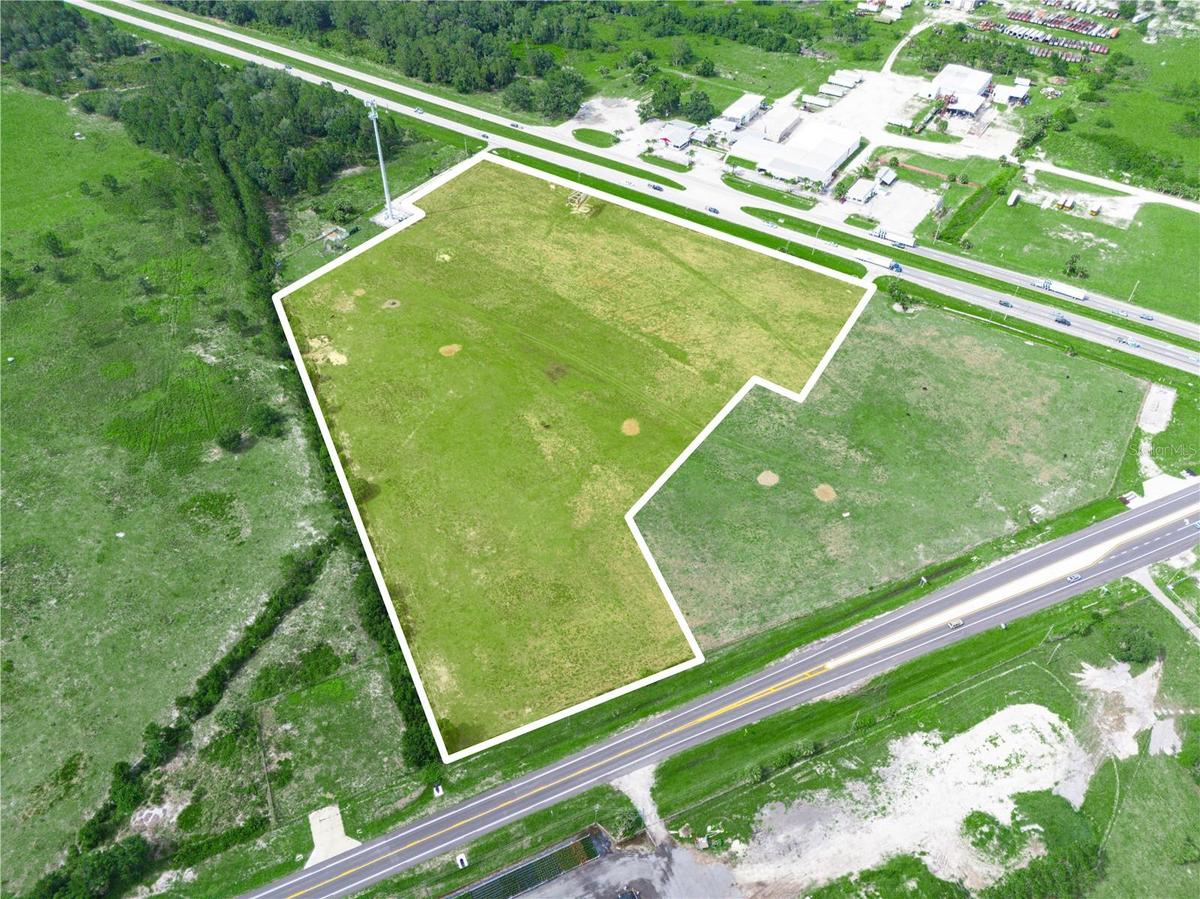 Aerial of acreage