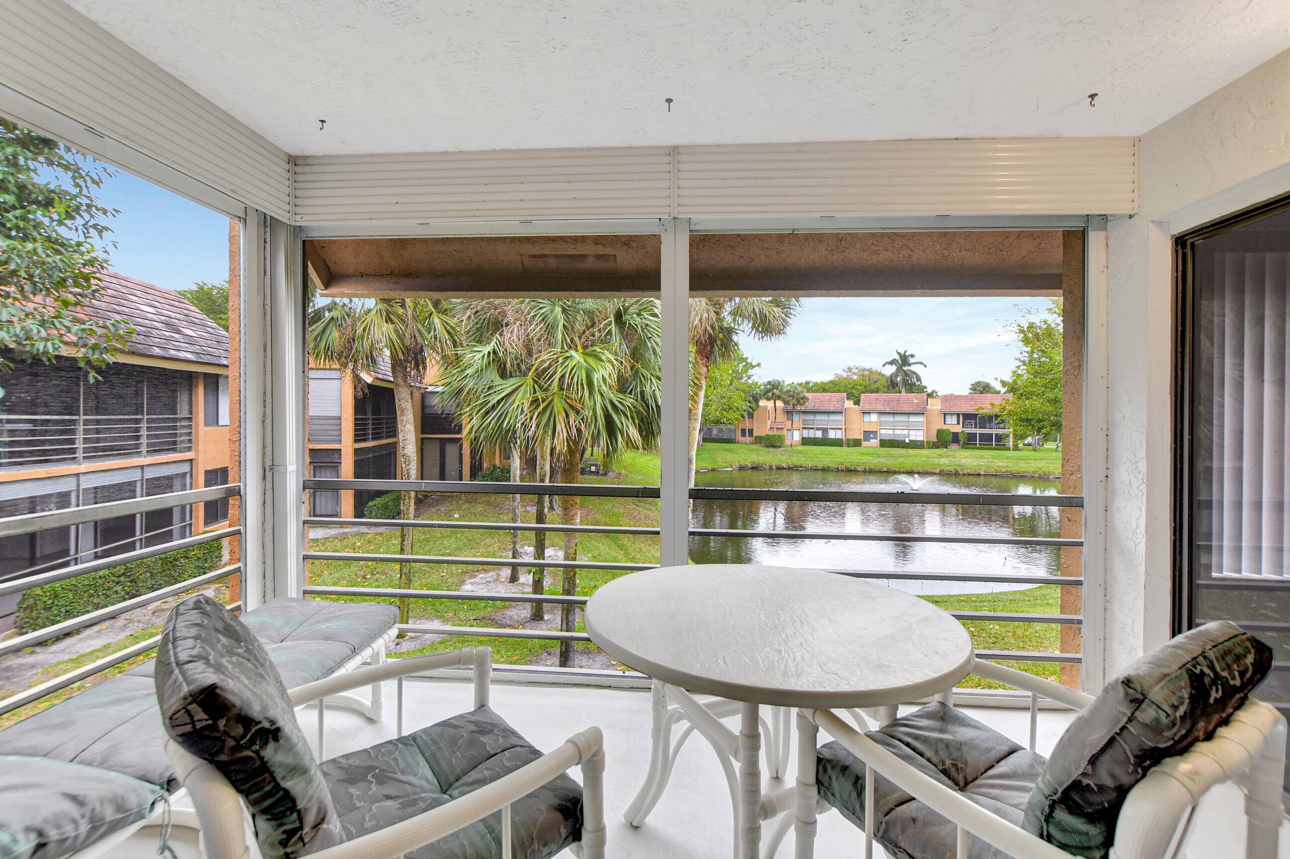 Beautiful converted 2 bedroom, 2 bath condo with lake views from your private screened in lanai !