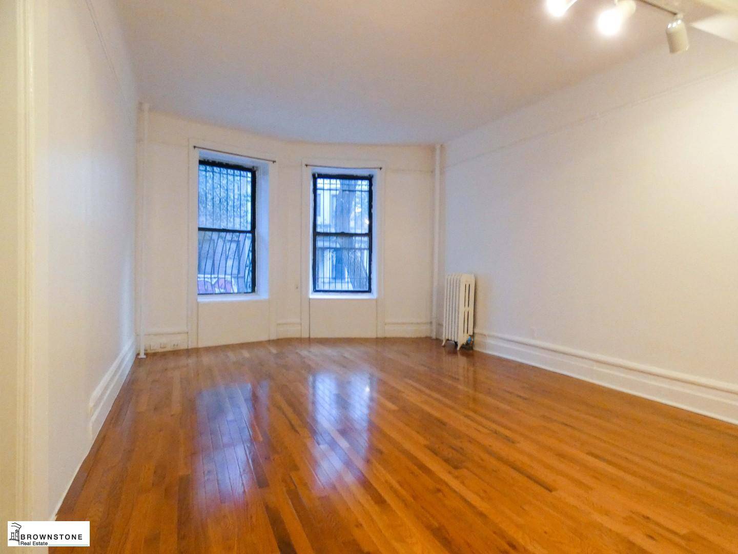 This elegant large two bedroom apartment is located on a quiet street in Park Slope.