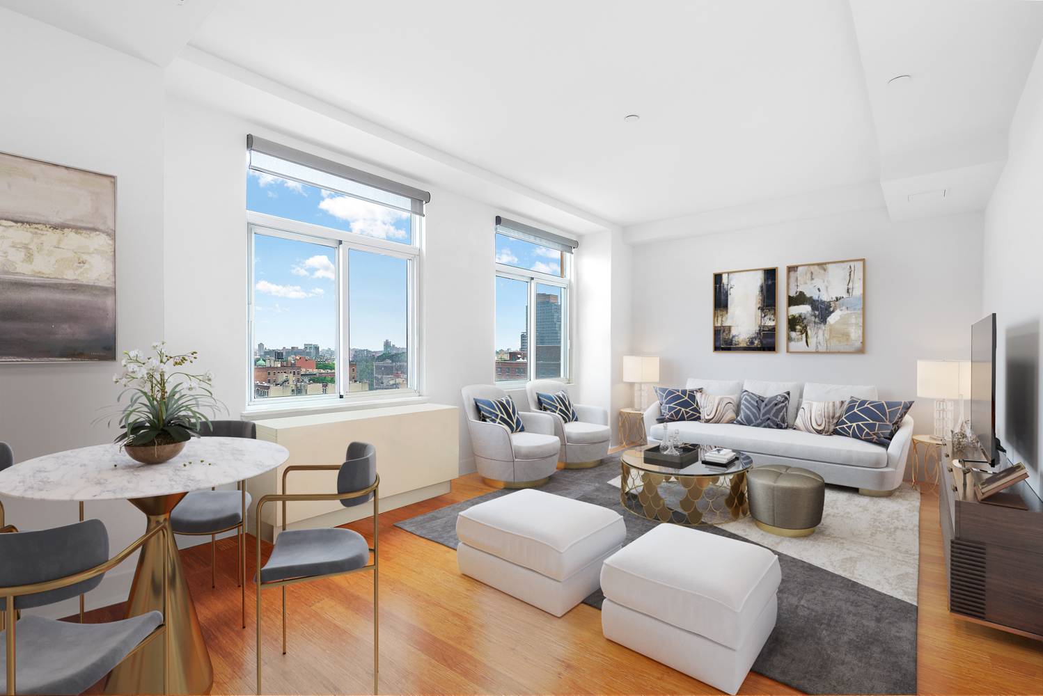 Bright Sun filled, Central Harlem, one bedroom, one bath apartment ideally located between Adam Clayton Boulevard and Lenox Avenue ; apartment boasts incredible northern views of the Village of Harlem ...