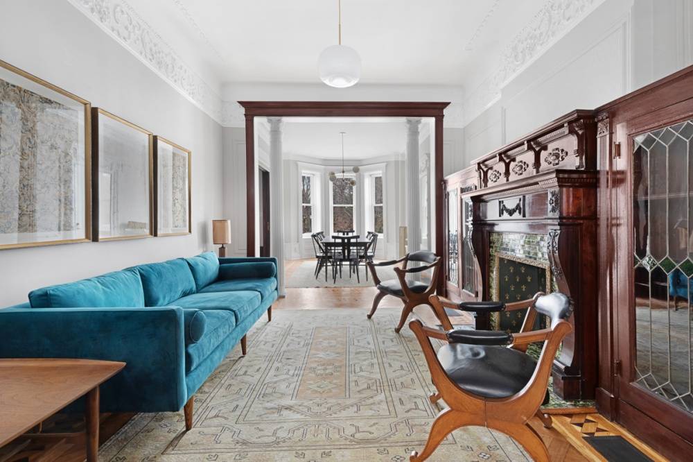 New to Market No fee Located on one of the most beautiful streets in Windsor Terrace, directly across from Prospect Park, this stunning Limestone Brownstone is not to be missed.