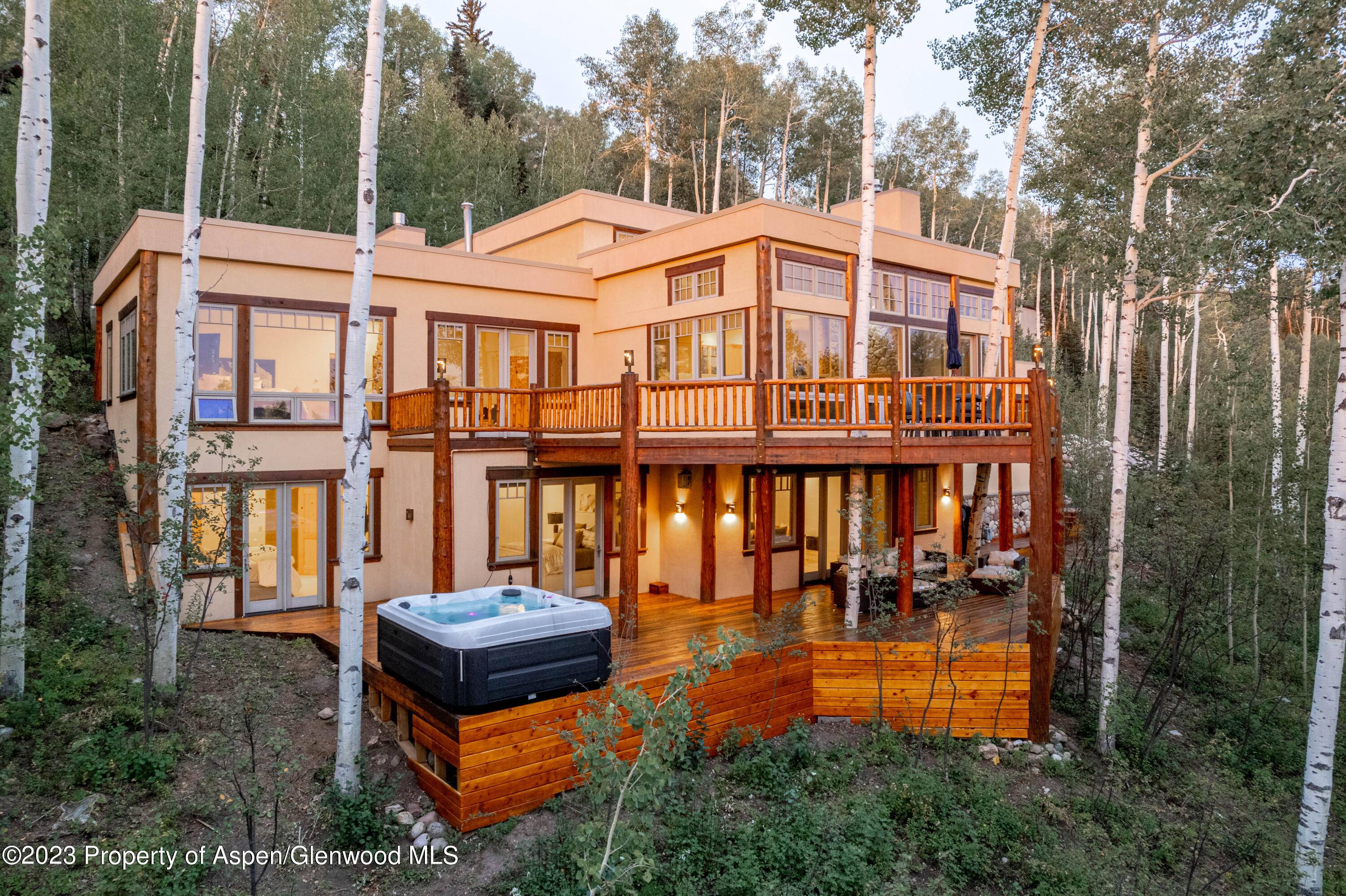 This four bedroom spacious home sits perched on Maple Ridge Lane offering views of Snowmass Village and the Roaring Fork Valley.