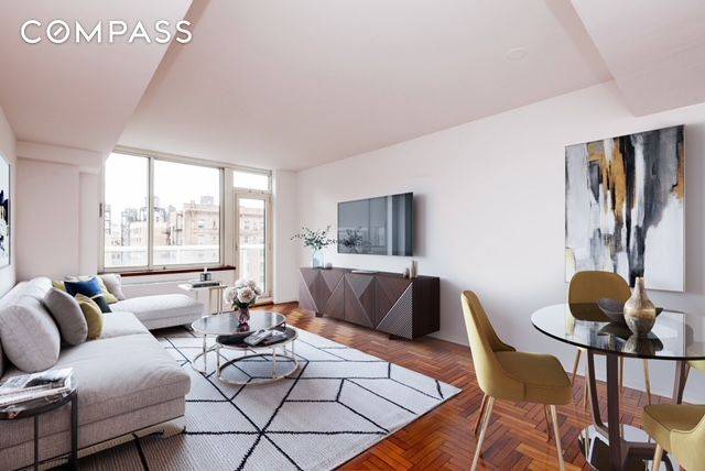 Stunning high floor one bedroom with western skies and outdoor space in this 24 hour doorman condop located on prime Upper West side.