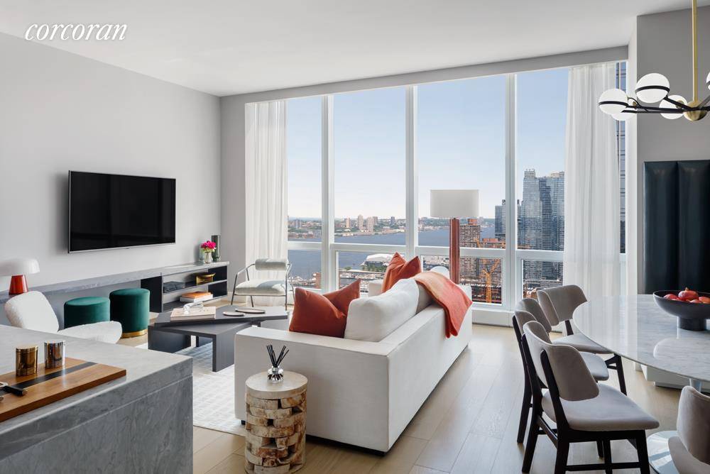 GENEROUS TWO BEDROOM WITH HUDSON RIVER VIEWS !