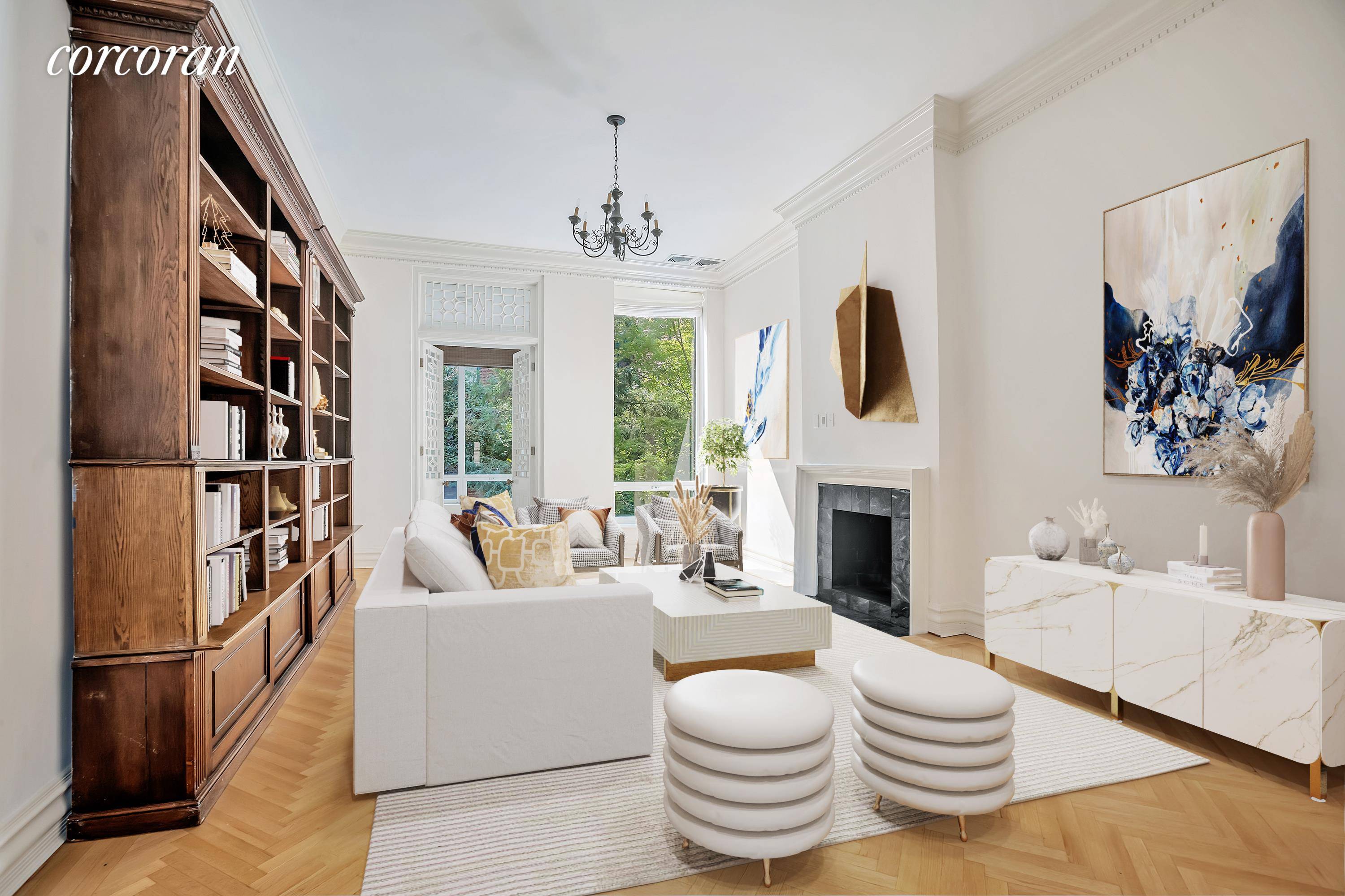 Perfectly situated on West 83rd Street, with Central Park as a backyard, this four story townhouse is grand, impressive, yet welcoming and warm.