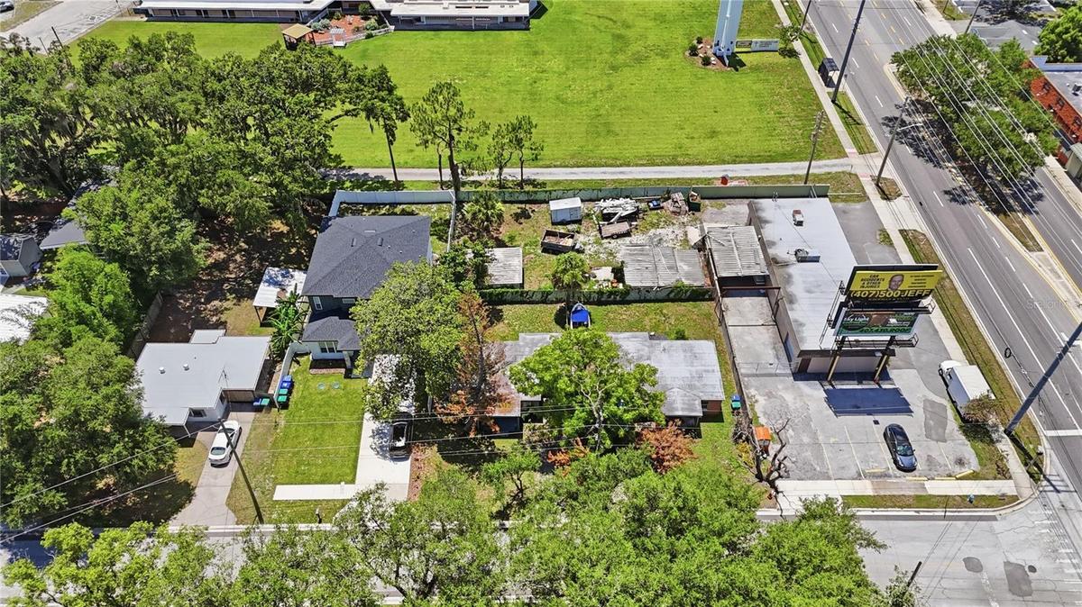 View of property from East. 2 SFH's. 45'x140' lot size