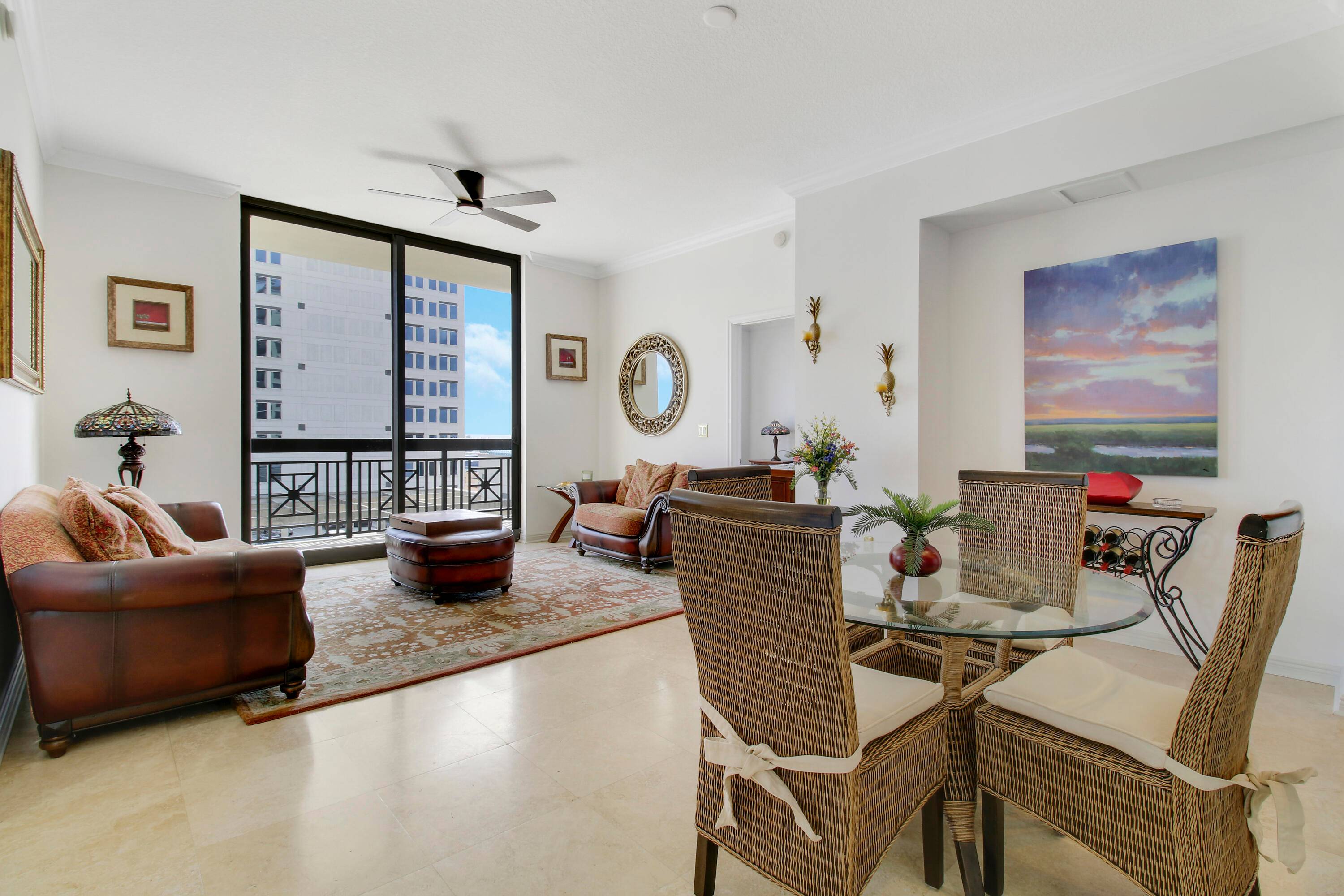 Step into luxury living at this exquisite 2 bedroom condo boasting an east facing orientation that offers stunning panoramic views of both the majestic ocean and the picturesque Intracoastal Waterway, ...