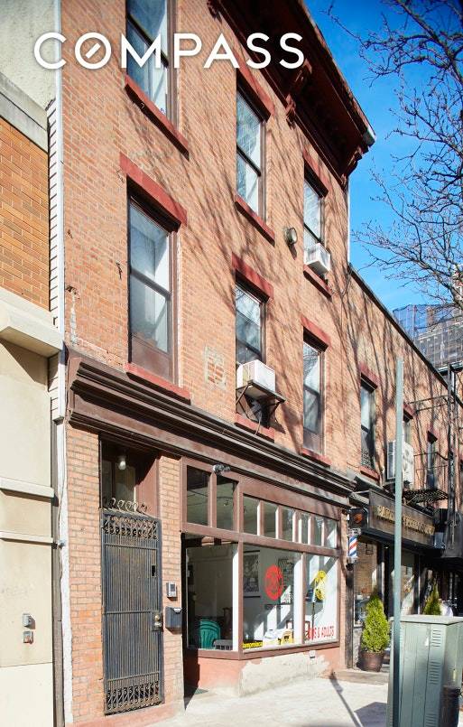 Prime Boerum Hill Location debuts a 3 story brick building on 22x78 lot with 1400 SF commercial storefront and two renovated 2 BR apartments upstairs.