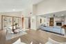 Virtually staged dining and living room