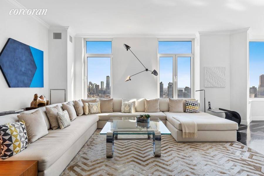 A HOME RUN ! Comprising the entire half of the 28th floor, this enviable 3 4 bedroom, 3.