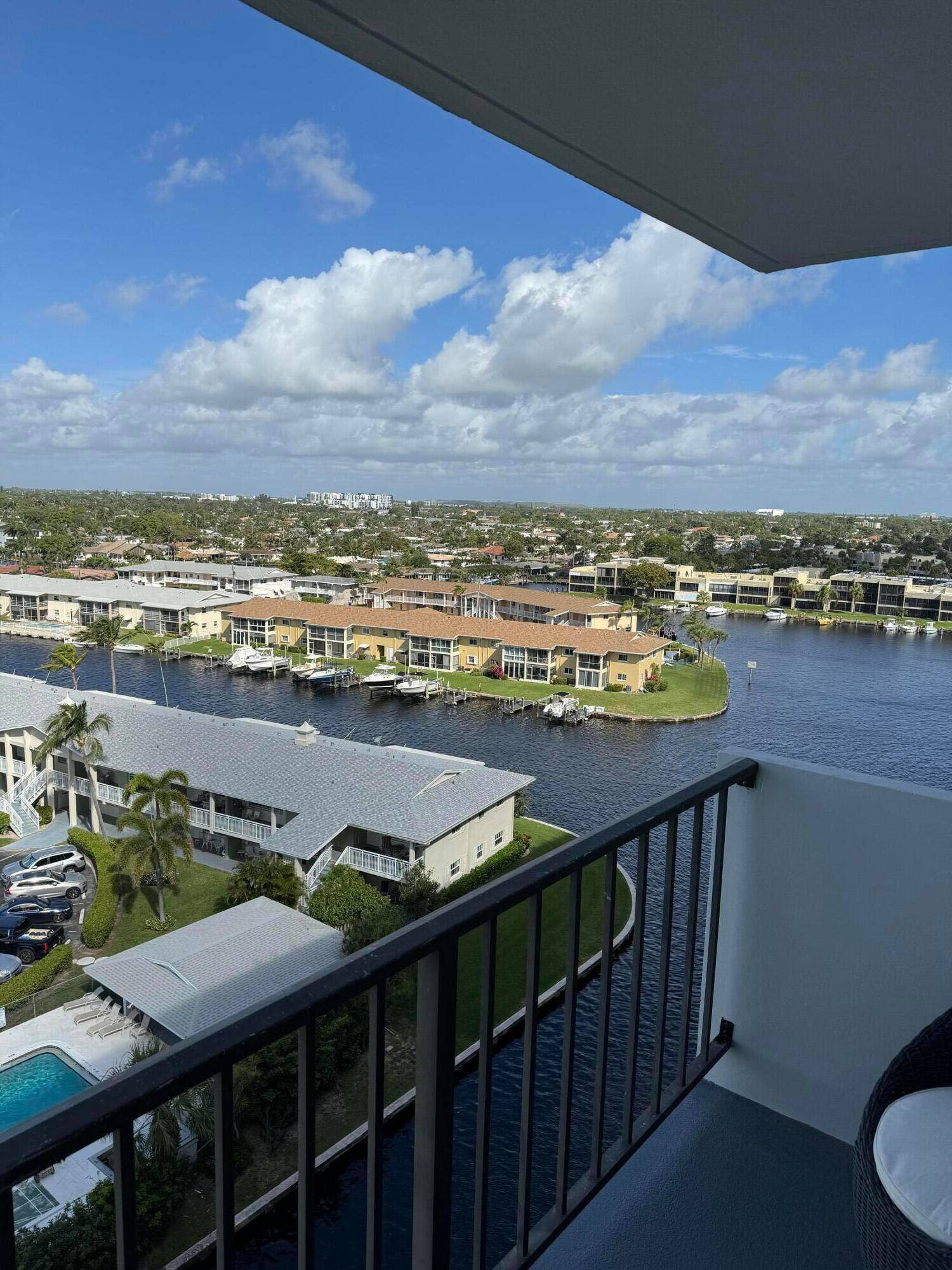 Enjoy Breathtaking surround Intracoastal Views from the 10th floor balkony protected by Impact Glass sliding doors.